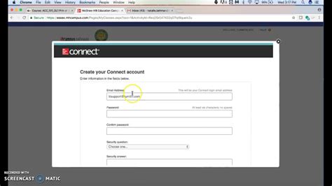 Mcgraw hill connect create account - Note: Be careful to use your own D2L login when creating your single sign-on to McGraw-Hill Connect. Only one D2L login can be synced to each Connect account. To pair a Connect section, choose to create and pair a new Connect course/section or pair with a section in an existing Connect course.
